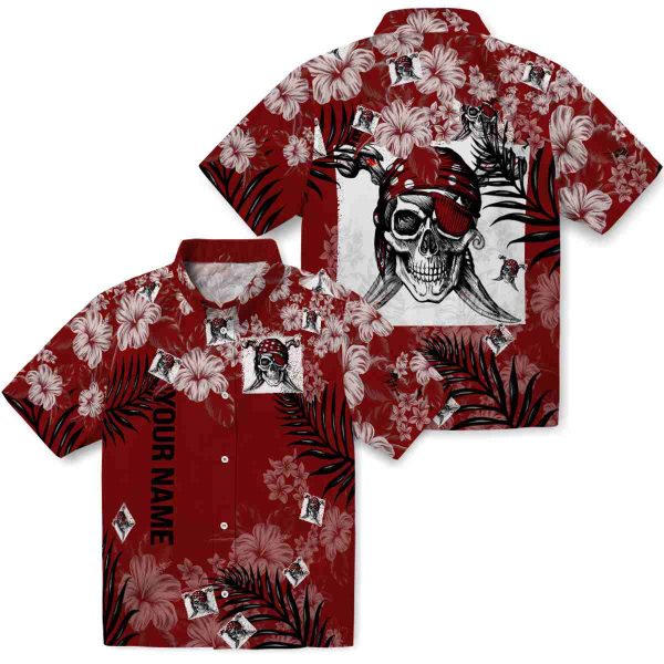 Personalized Pirate Hibiscus Print Hawaiian Shirt Latest Model