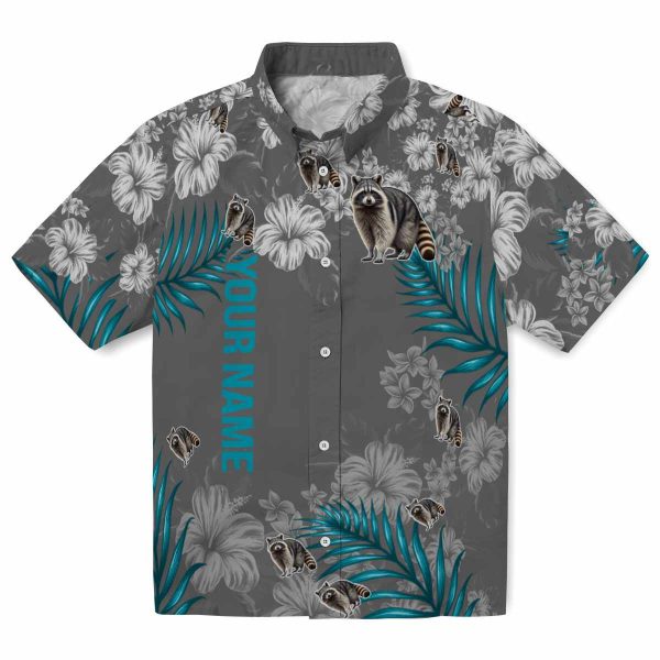 Personalized Raccoon Hibiscus Print Hawaiian Shirt Best selling