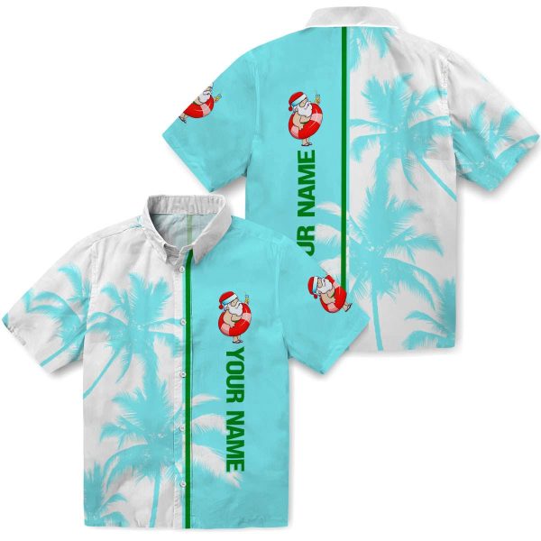 Personalized Santa Palm Trees Hawaiian Shirt Latest Model