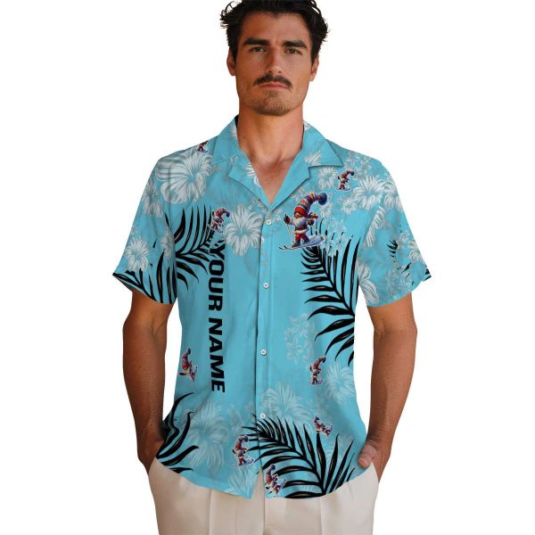 Personalized Skiing Hibiscus Print Hawaiian Shirt High quality