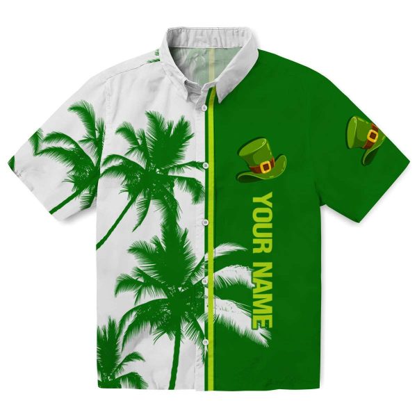 Personalized St Patricks Day Palm Trees Hawaiian Shirt Best selling