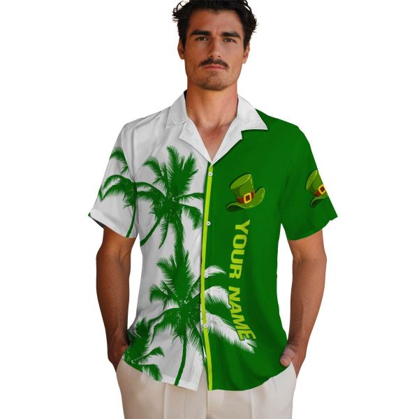 Personalized St Patricks Day Palm Trees Hawaiian Shirt High quality