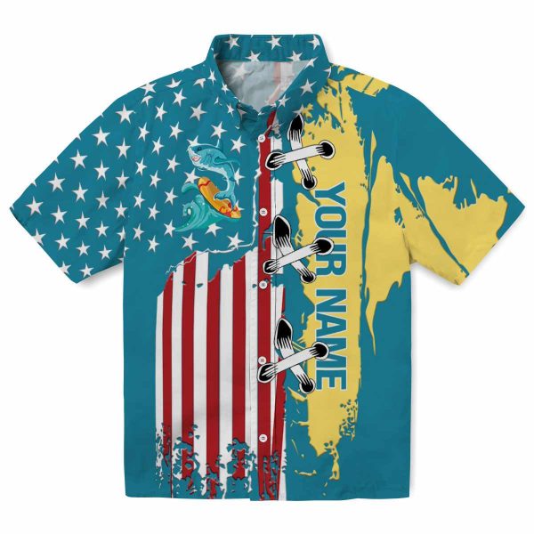 Personalized Summer Stitched Flag Hawaiian Shirt Best selling