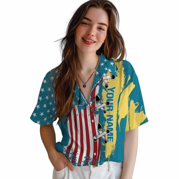 Personalized Summer Stitched Flag Hawaiian Shirt Trendy