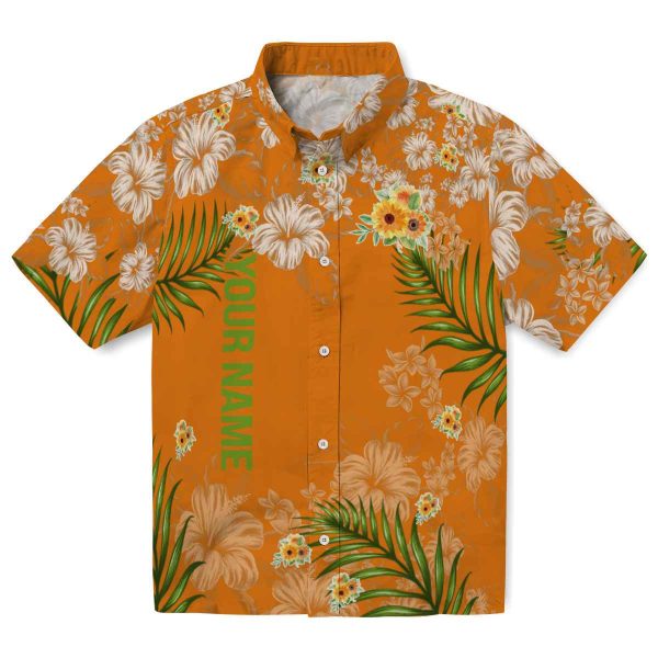 Personalized Sunflower Hibiscus Print Hawaiian Shirt Best selling