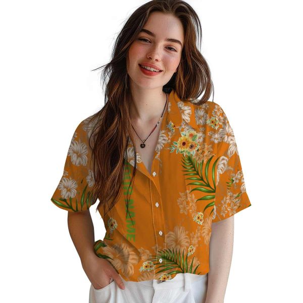 Personalized Sunflower Hibiscus Print Hawaiian Shirt Trendy