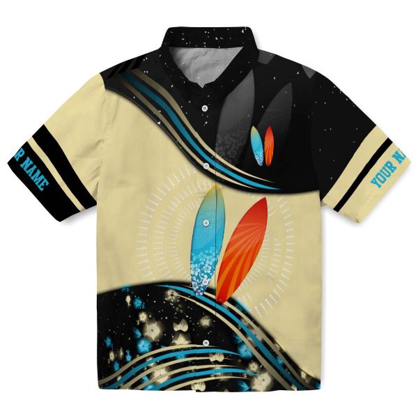 Personalized Surf Abstract Waves Hawaiian Shirt Best selling