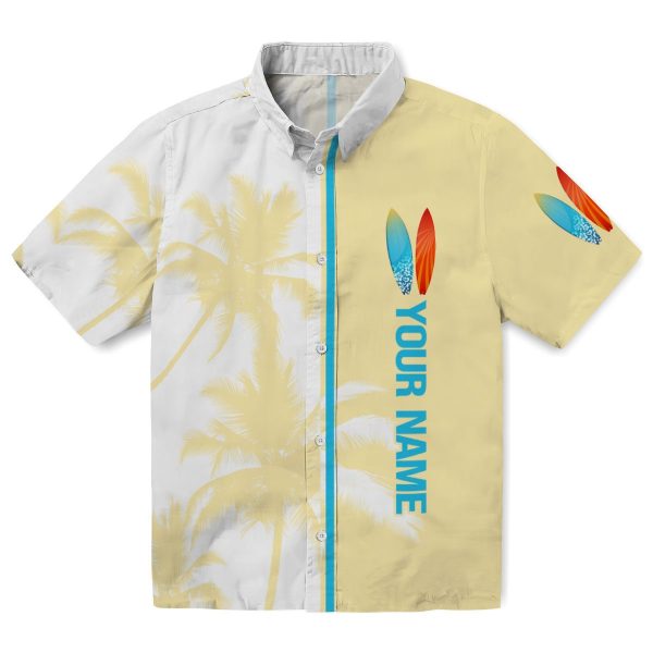 Personalized Surf Palm Trees Hawaiian Shirt Best selling