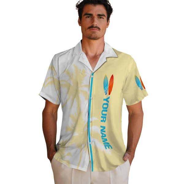 Personalized Surf Palm Trees Hawaiian Shirt High quality