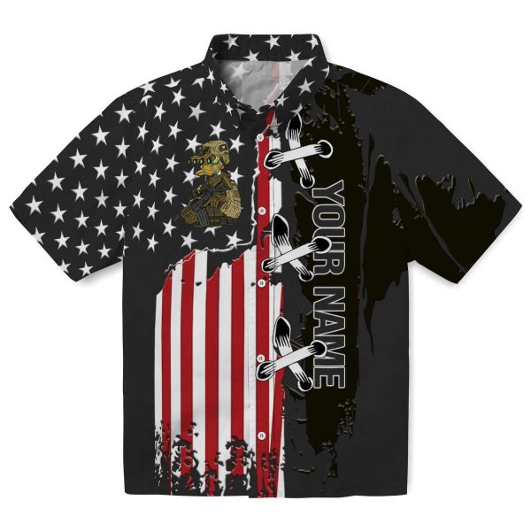 Personalized Tactical Stitched Flag Hawaiian Shirt Best selling