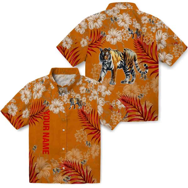 Personalized Tiger Hibiscus Print Hawaiian Shirt Latest Model