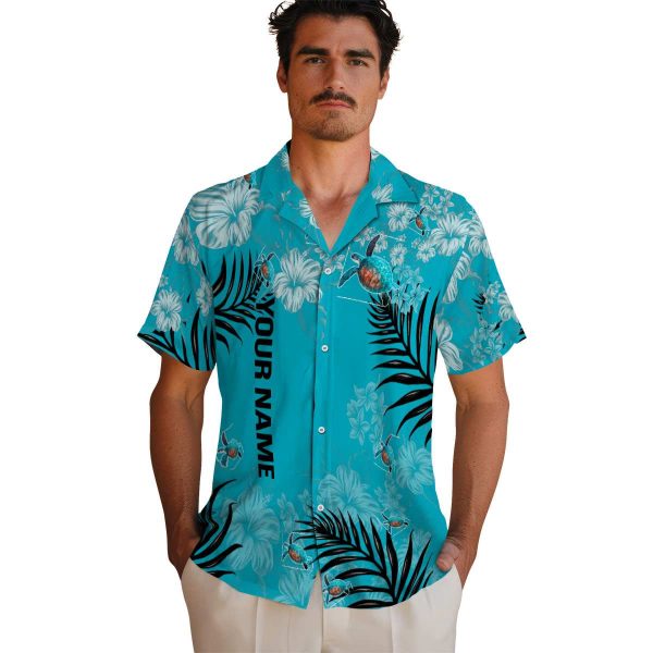 Personalized Turtle Hibiscus Print Hawaiian Shirt High quality