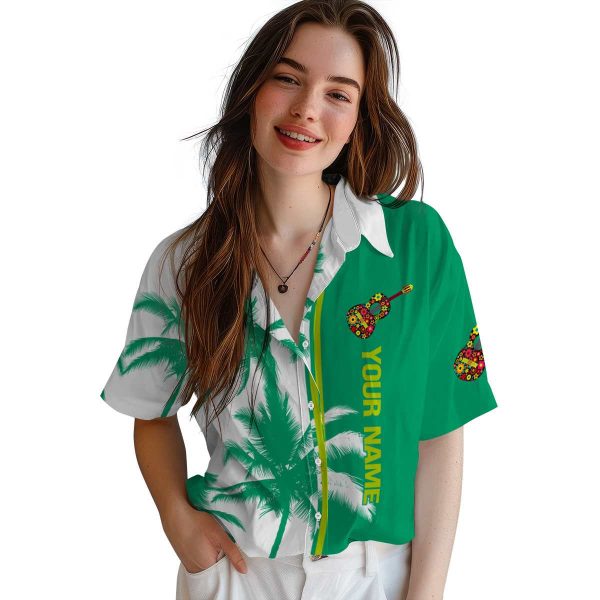 Personalized Ukulele Palm Trees Hawaiian Shirt Trendy