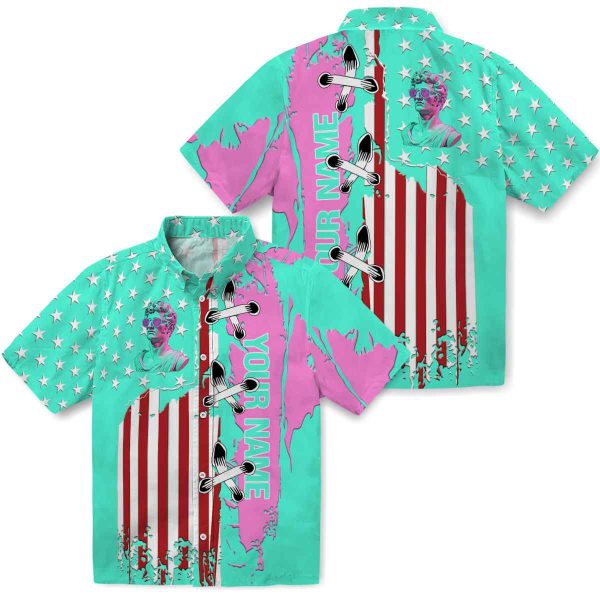 Personalized Vaporwave Stitched Flag Hawaiian Shirt Latest Model