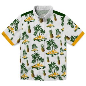 Pineapple Palm Island Print Hawaiian Shirt Best selling