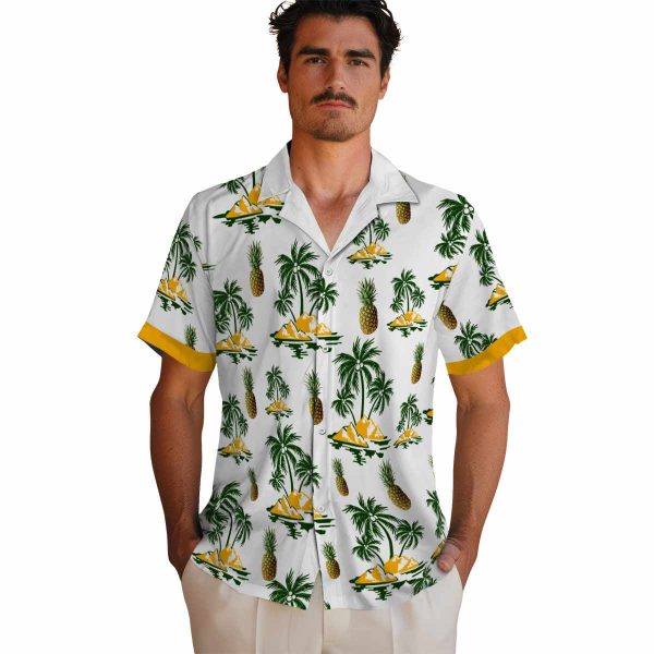 Pineapple Palm Island Print Hawaiian Shirt High quality