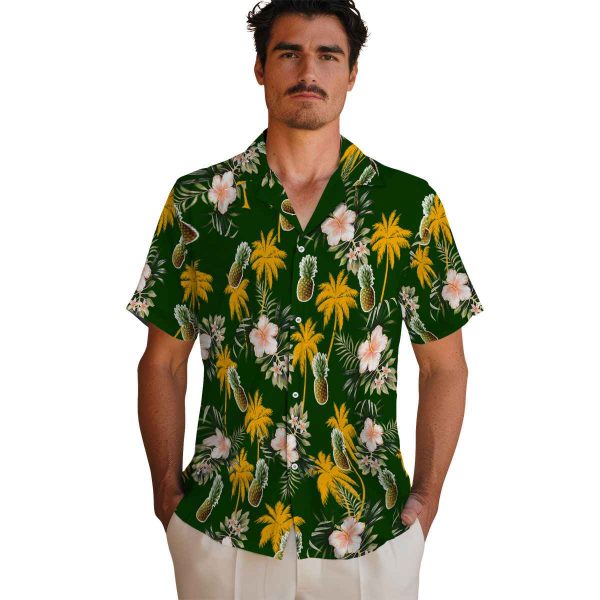 Pineapple Palm Tree Flower Hawaiian Shirt High quality