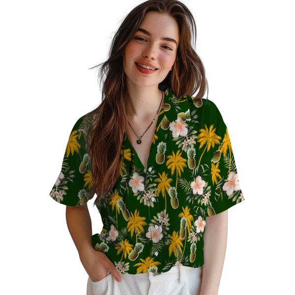 Pineapple Palm Tree Flower Hawaiian Shirt Trendy