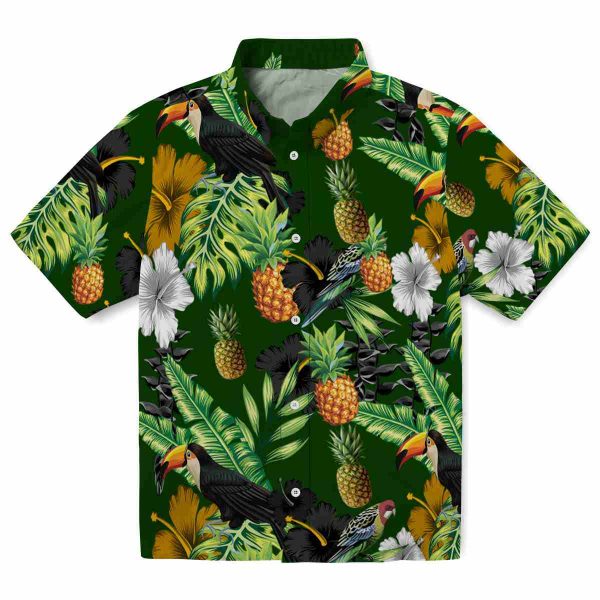 Pineapple Toucan Hibiscus Pineapple Hawaiian Shirt Best selling