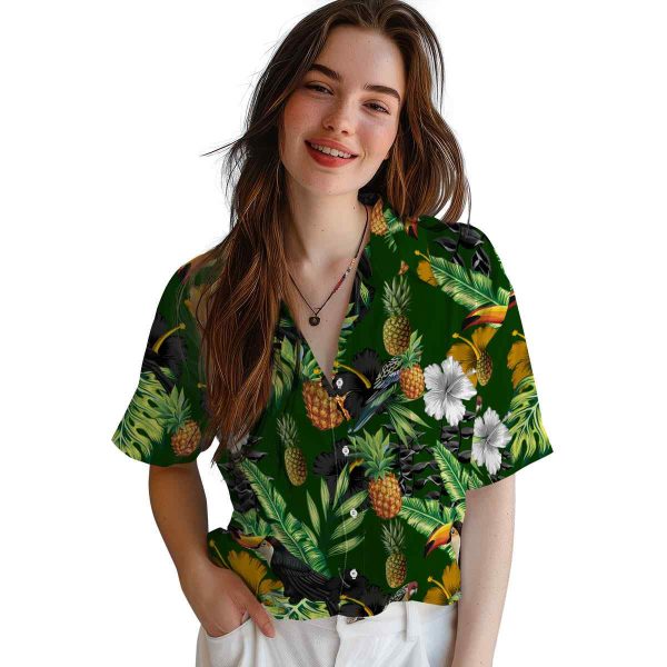 Pineapple Toucan Hibiscus Pineapple Hawaiian Shirt Trendy