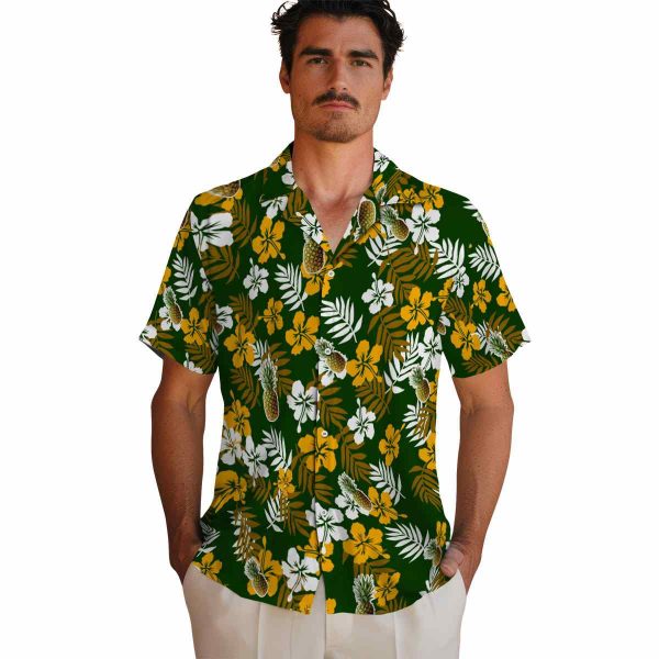 Pineapple Tropical Floral Hawaiian Shirt High quality