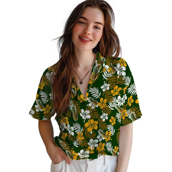 Pineapple Tropical Floral Hawaiian Shirt Trendy