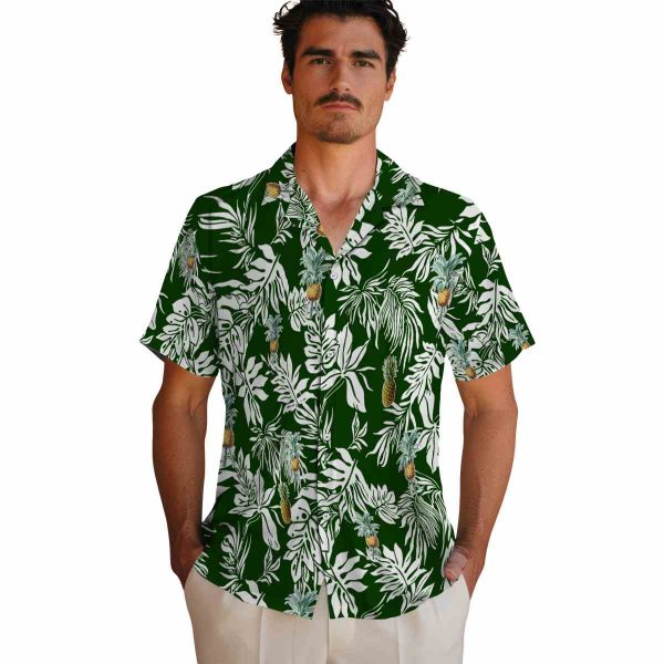 Pineapple Tropical Leaf Hawaiian Shirt High quality