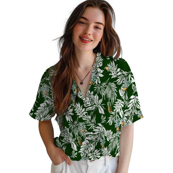 Pineapple Tropical Leaf Hawaiian Shirt Trendy