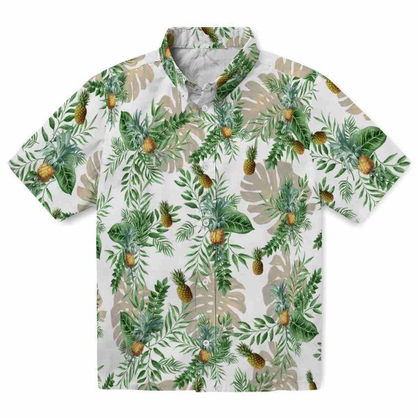 Pineapple Tropical Leaves Hawaiian Shirt Best selling