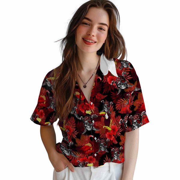 Pirate Floral Toucan Hawaiian Shirt Trendy