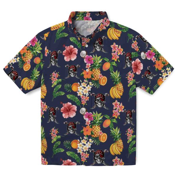 Pirate Hibiscus And Fruit Hawaiian Shirt Best selling