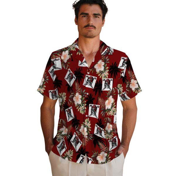 Pirate Palm Tree Flower Hawaiian Shirt High quality