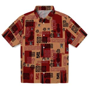 Pirate Tribal Symbols Hawaiian Shirt Best selling