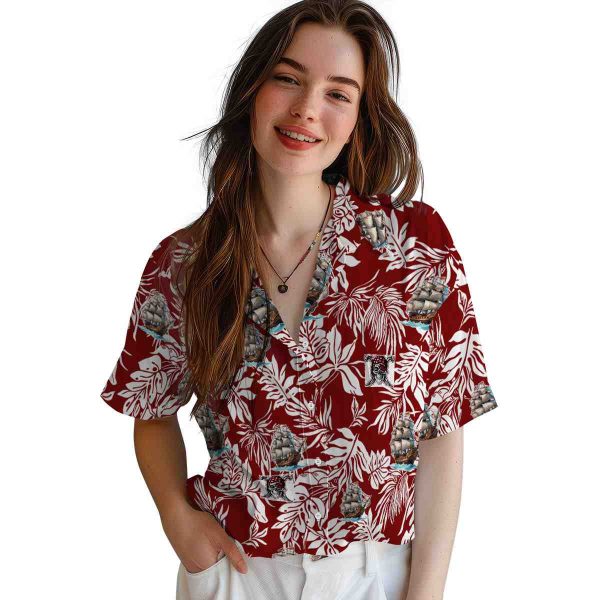 Pirate Tropical Leaf Hawaiian Shirt Trendy