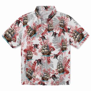 Pirate Tropical Leaves Hawaiian Shirt Best selling 1