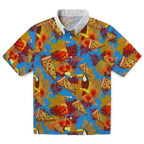 Pizza Floral Toucan Hawaiian Shirt Best selling