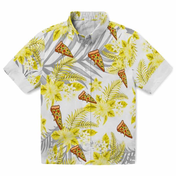 Pizza Hibiscus Palm Leaves Hawaiian Shirt Best selling