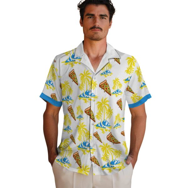 Pizza Palm Island Print Hawaiian Shirt High quality