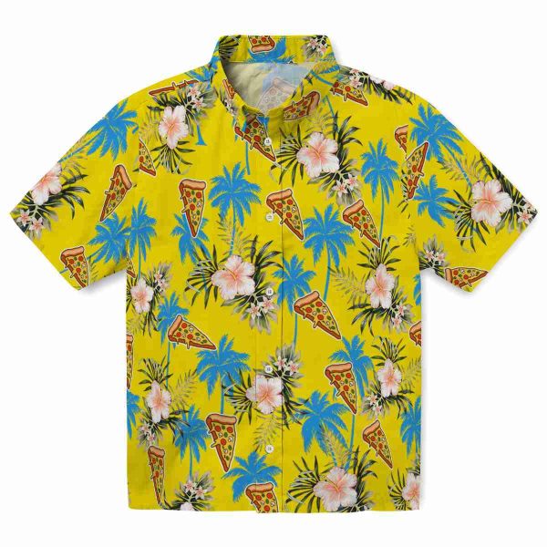 Pizza Palm Tree Flower Hawaiian Shirt Best selling