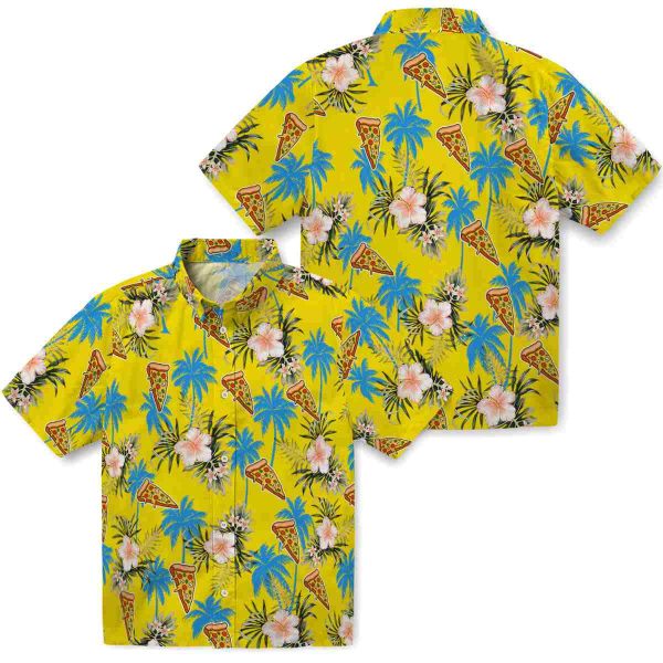 Pizza Palm Tree Flower Hawaiian Shirt Latest Model