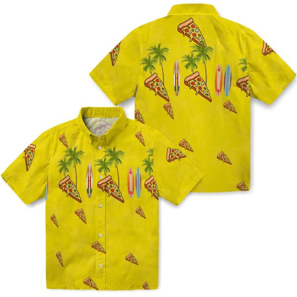 Pizza Surfboard Palm Hawaiian Shirt Latest Model