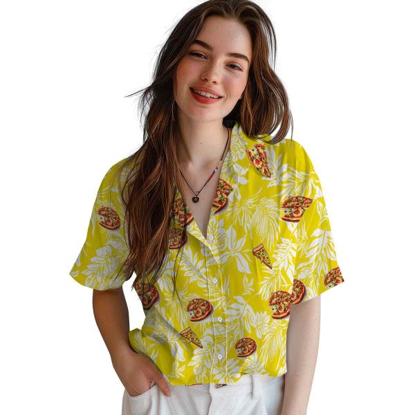 Pizza Tropical Leaf Hawaiian Shirt Trendy