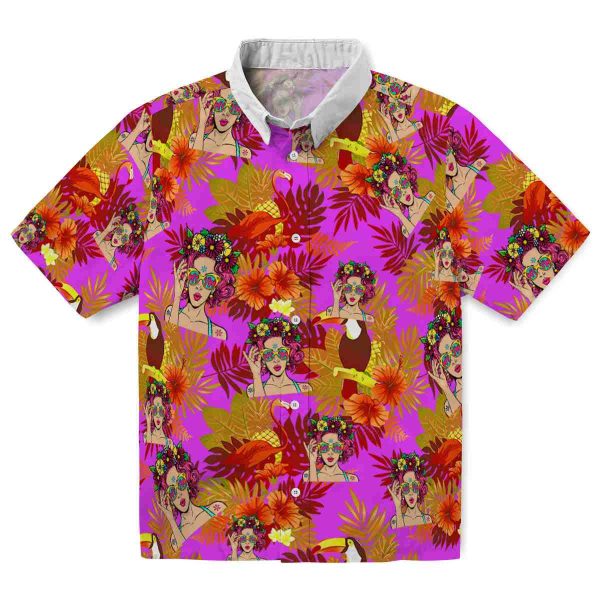 Pop Floral Toucan Hawaiian Shirt Best selling