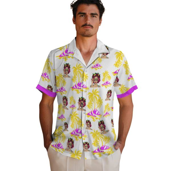 Pop Palm Island Print Hawaiian Shirt High quality