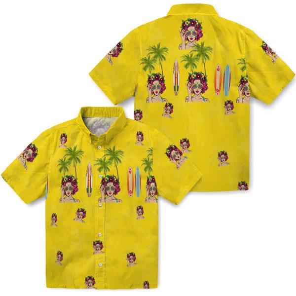 Pop Surfboard Palm Hawaiian Shirt Latest Model