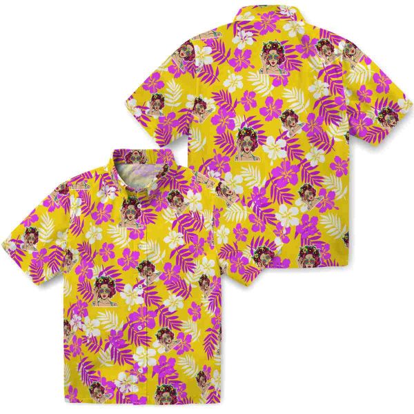 Pop Tropical Floral Hawaiian Shirt Latest Model