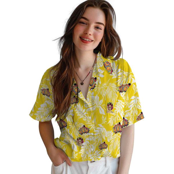 Pop Tropical Leaf Hawaiian Shirt Trendy