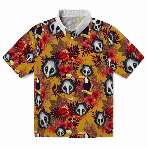 Possum Floral Toucan Hawaiian Shirt Best selling 1