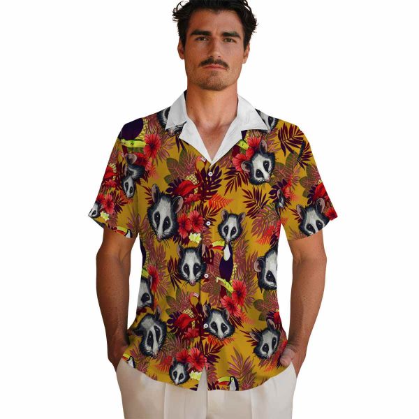 Possum Floral Toucan Hawaiian Shirt High quality 1