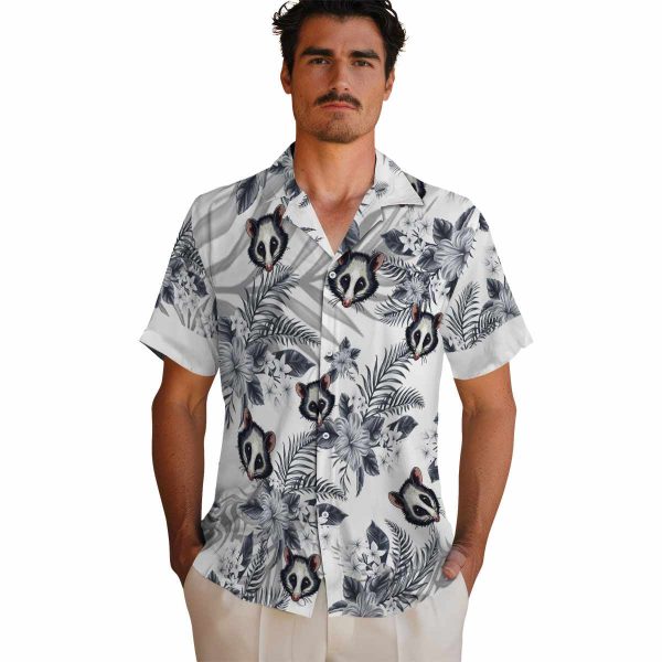 Possum Hibiscus Palm Leaves Hawaiian Shirt High quality